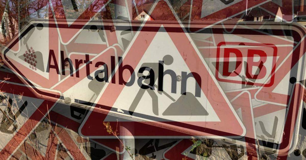 Ahrtalbahn ist eine Baustelle
