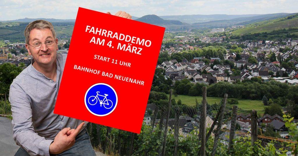 Mit Klausi zur Fahrraddemo