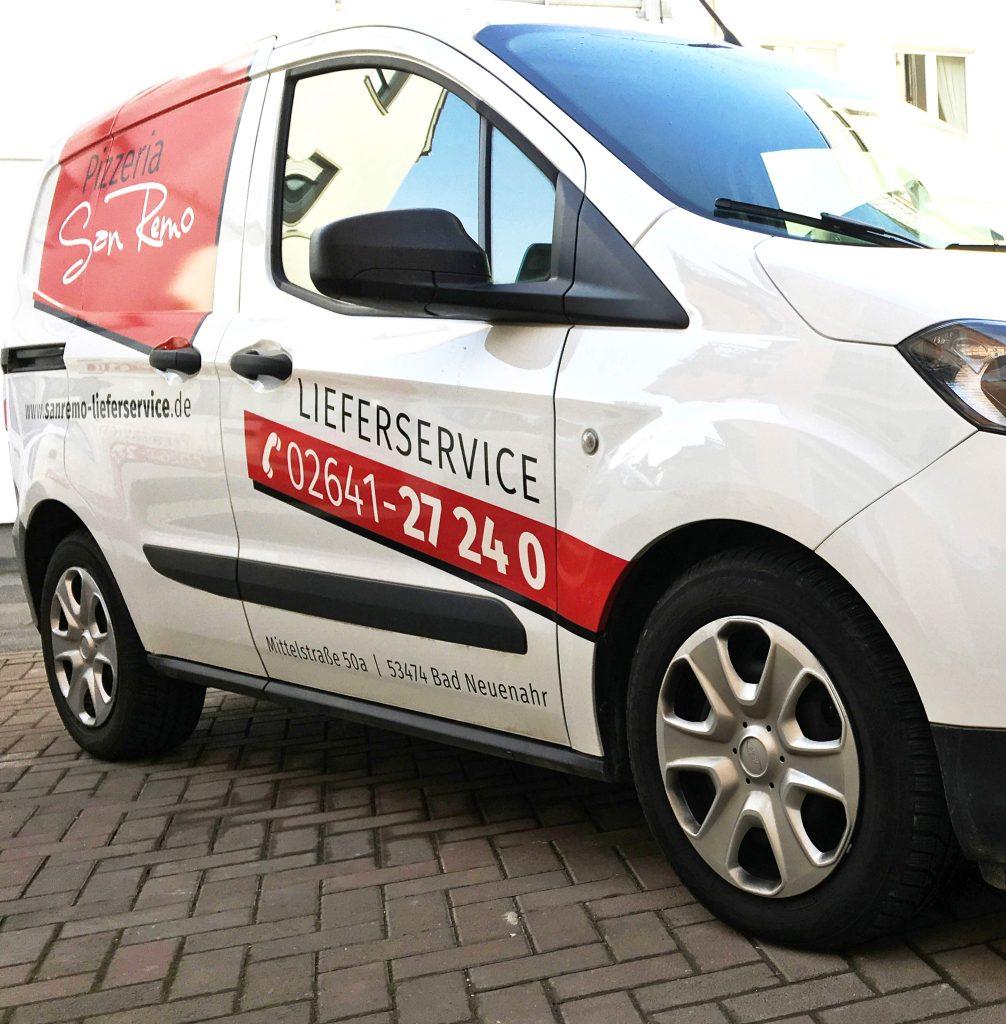 Das San Remo Pizza Taxi liefert prompt.