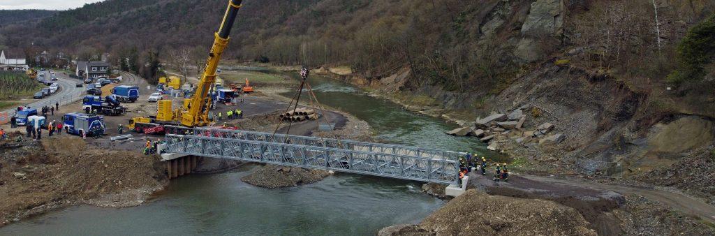 Die neue Brücke in Walporzheim