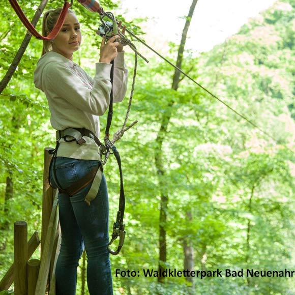 Saisonstart im Waldkletterpark Bad Neuenahr. Foto Waldkletterpark Bad Neuenahr